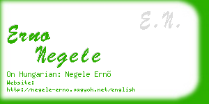 erno negele business card